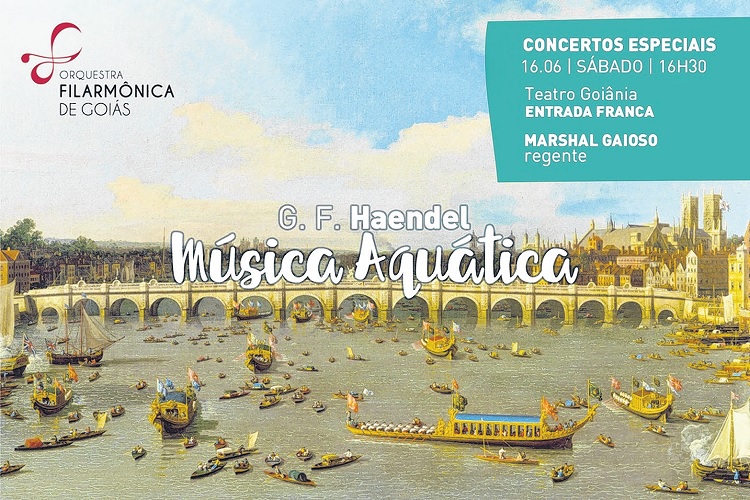 Música aquática no concerto da Filarmônica de Goiás