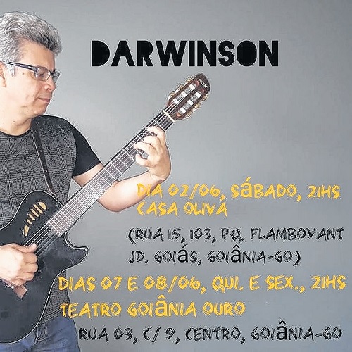 Darwinson de Mello cantará, neste sábado,abre o Goiânia Canto de Ouro