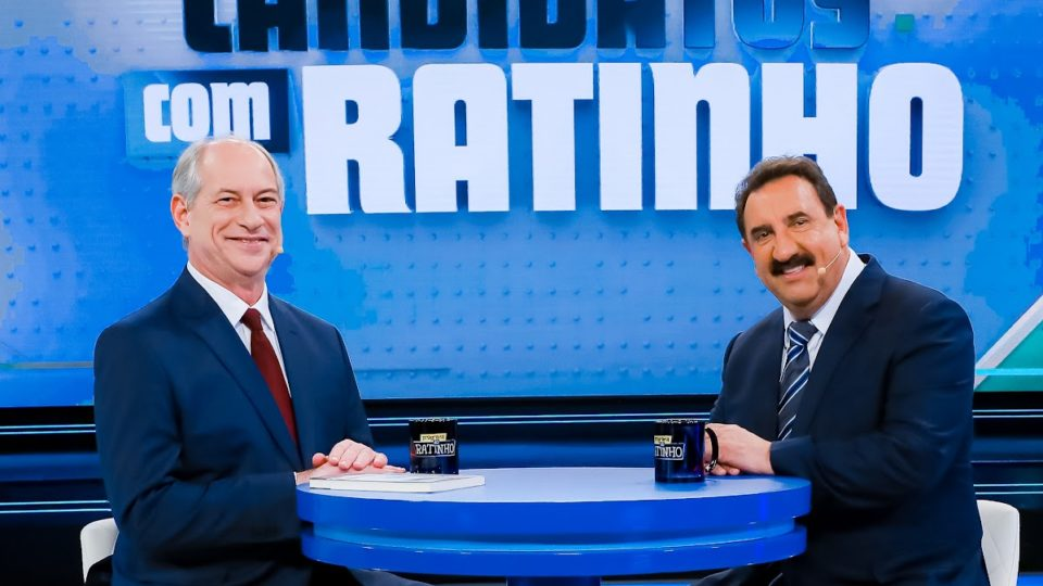 No Ratinho, Ciro Gomes dá menos audiência do que novela infantil e entrevista com Bolsonaro