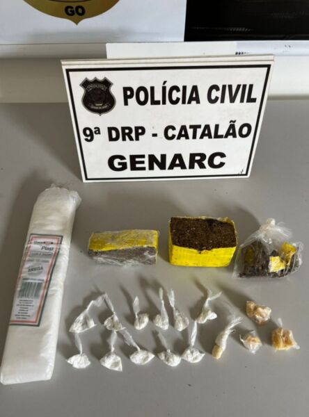 Operação em Catalão prende trio suspeito de tráfico de drogas