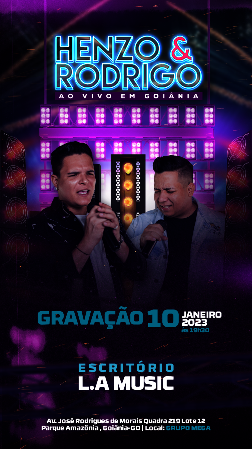 Henzo e Rodrigo gravam DVD em Goiânia