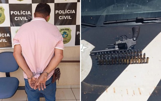 Homem é preso em bar por ameaçar a ex com arma de fogo