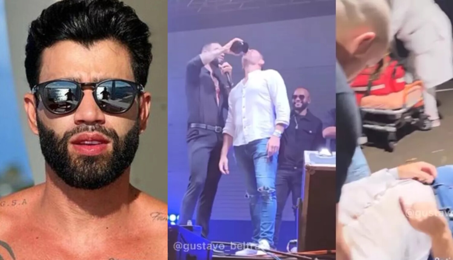 Fã passa mal após ser embebedado por Gusttavo Lima em show; assista