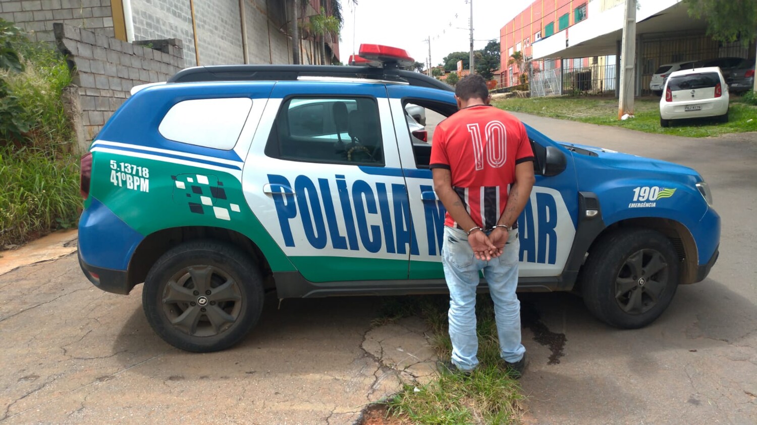 Polícia Militar prende suspeito de homicídio em Aparecida de Goiânia