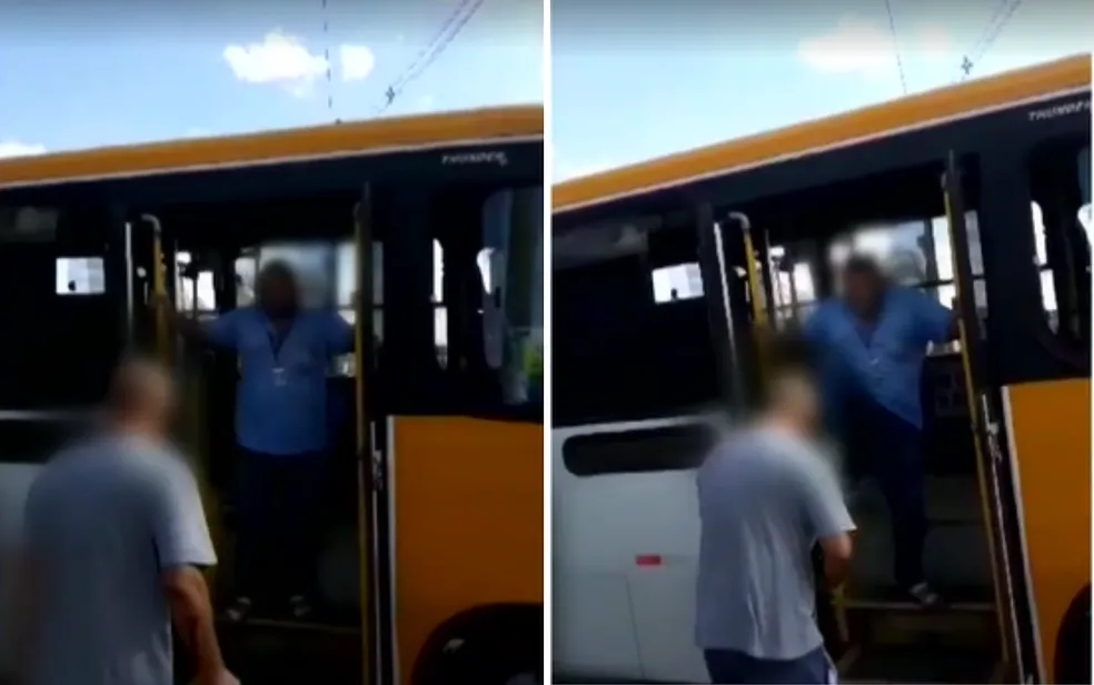 Cobrador de ônibus é filmado agredindo passageiro em Valparaíso de Goiás