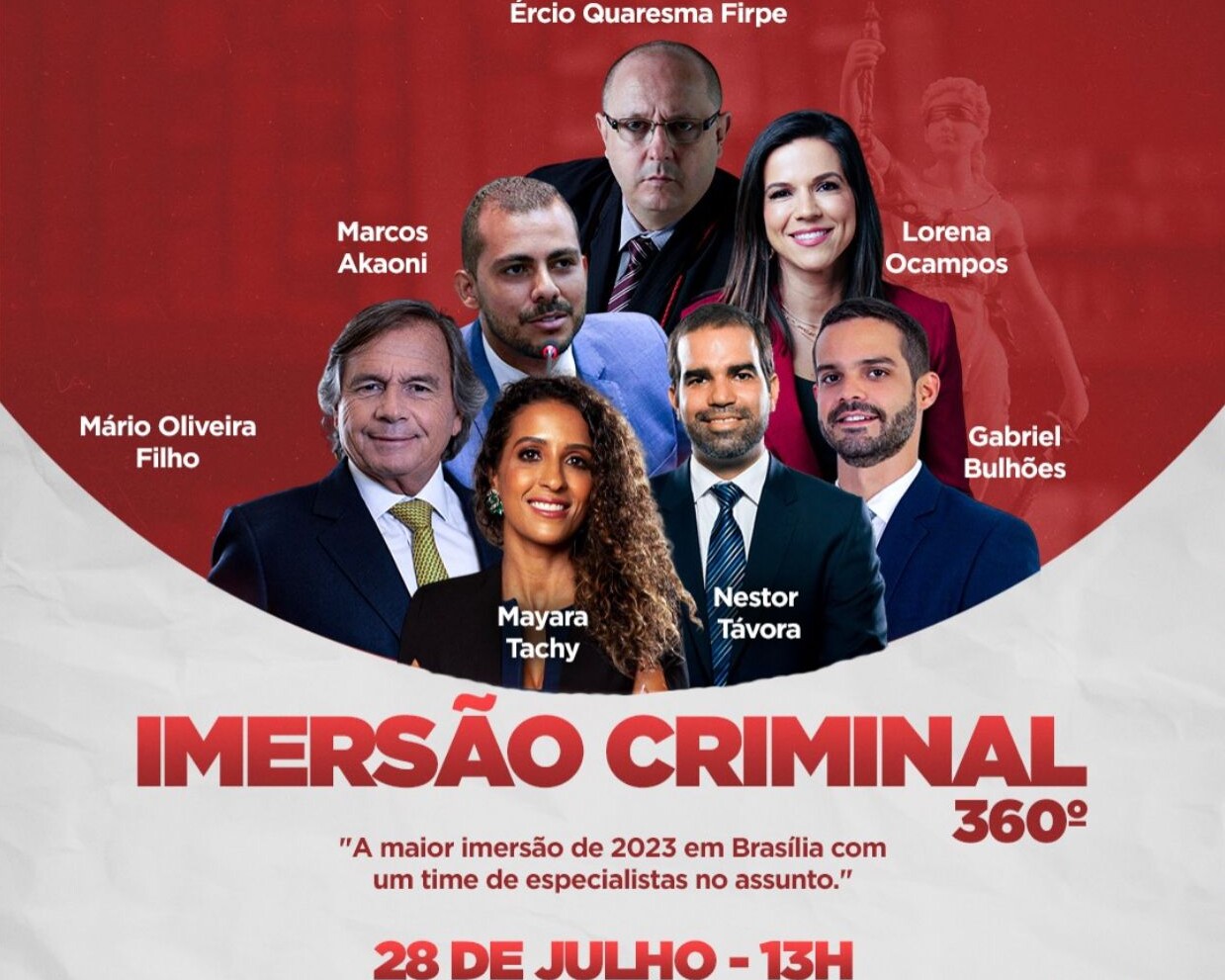 Aproveite a chance única de imergir na área jurídica com o Congresso Imersão Criminal 360°