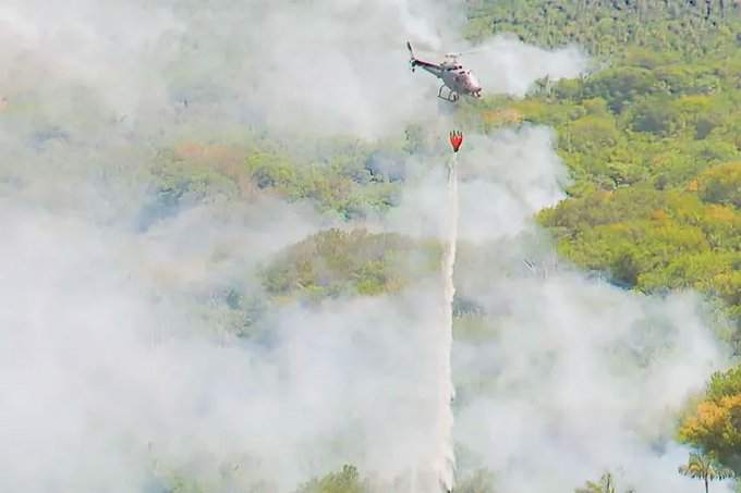 No Amazonas, máscaras voltam por causa da fumaça das queimadas