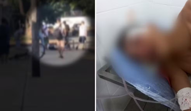 Estudante fica ferido após ser agredido em briga na porta de escola