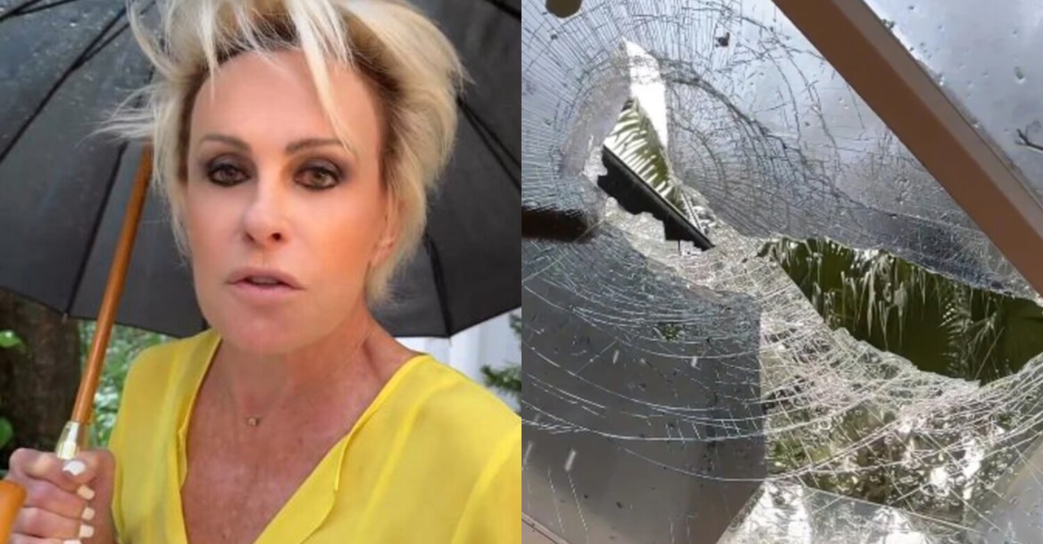 Ana Maria Braga se revolta após teto de mansão destruído por temporal: 'Cadê o prefeito?'