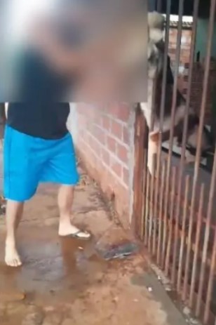 Homem é preso após agredir cachorro preso em portão