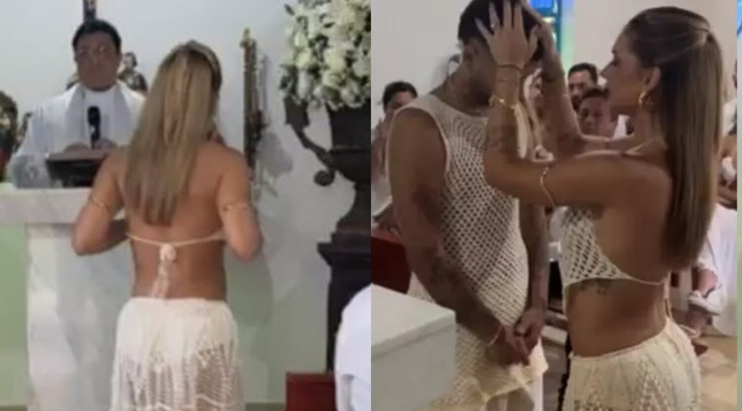 Virgínia Fonseca é criticada por usar look transparente em igreja