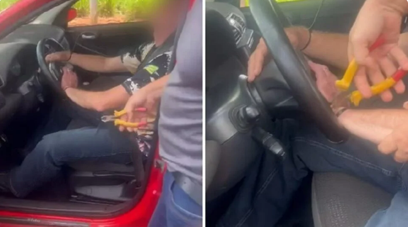 Atirador esportivo amarrado em carro relata roubo de armas