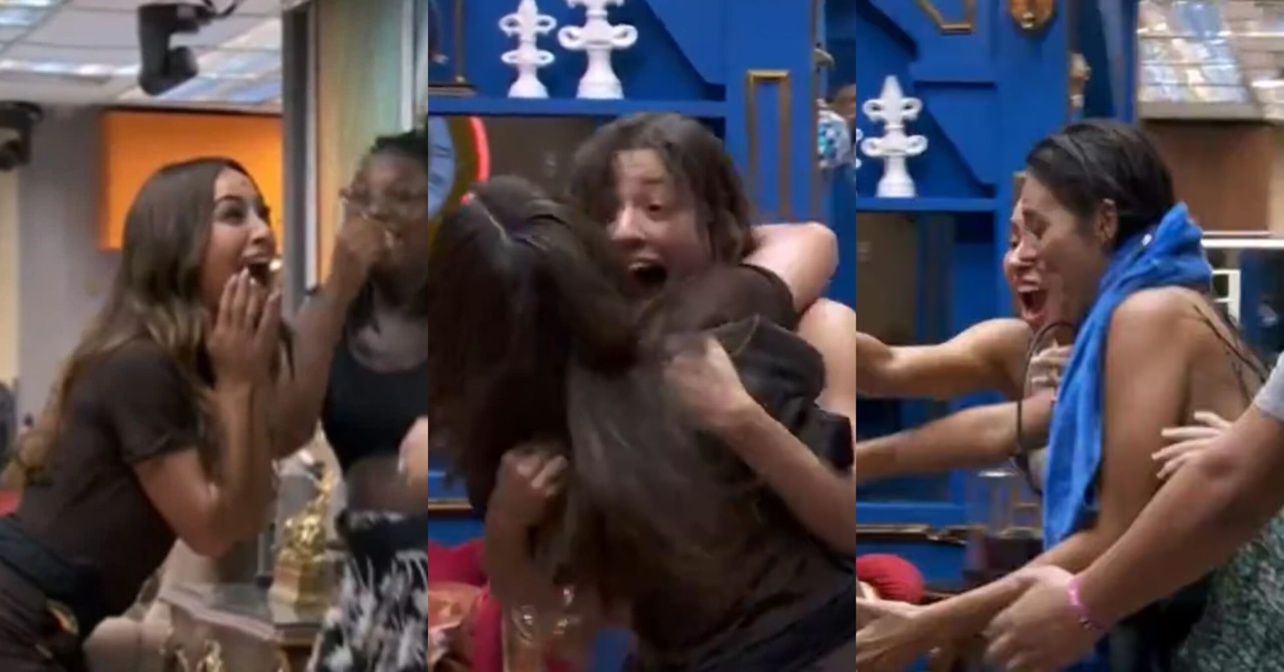 BBB24: Beatriz derruba Sabrina Sato no chão e internautas pedem expulsão da sister; assista