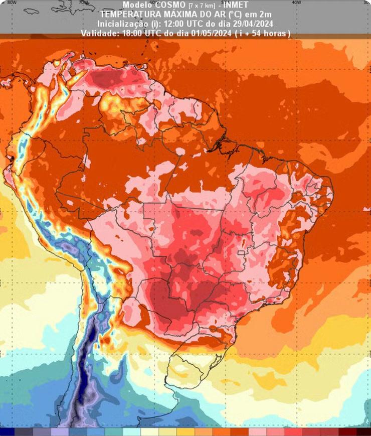 Ondas de calor permanecem até dia 10 de maio