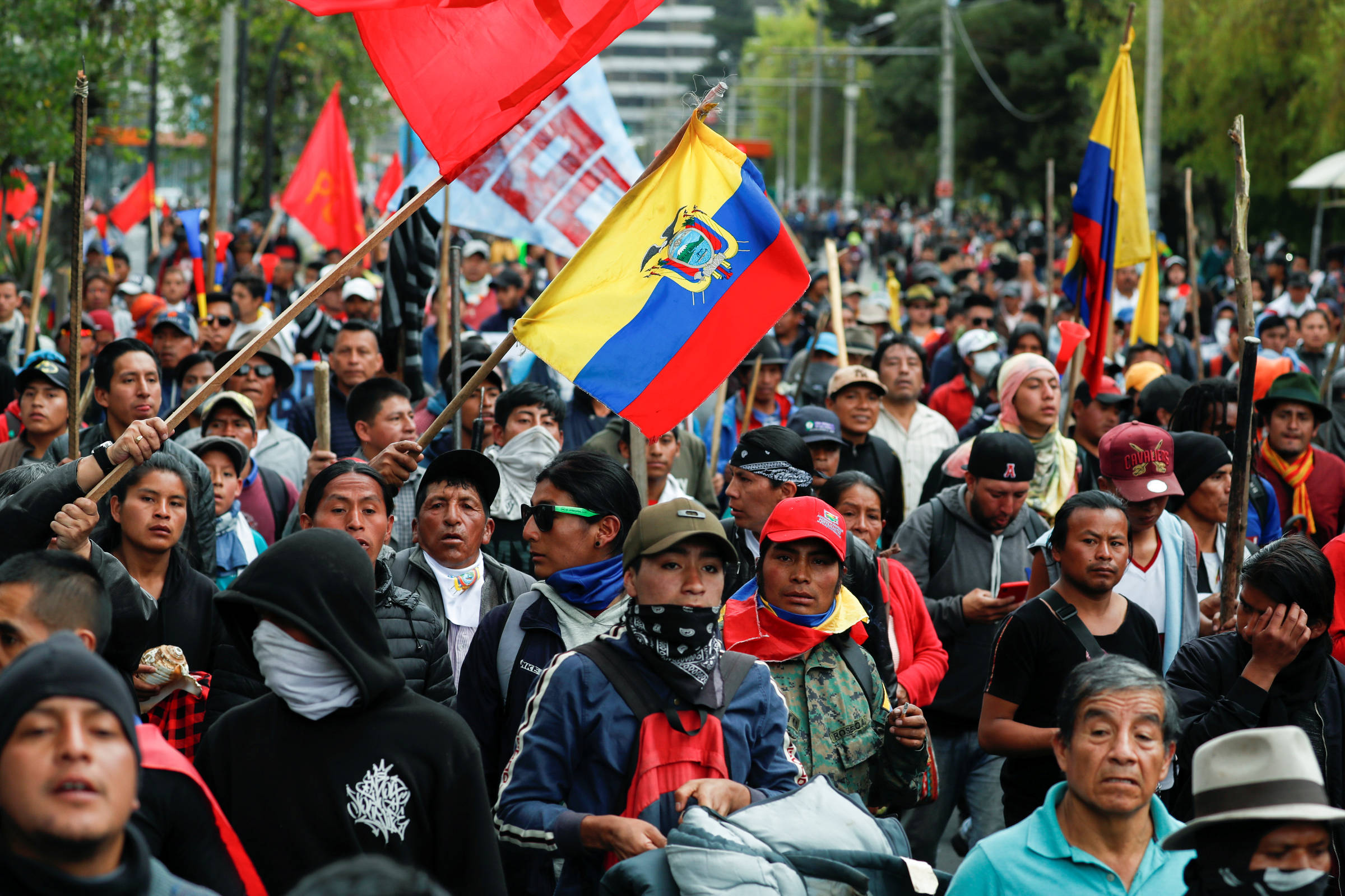 Protestos contra governo de Daniel Noboa terminam em confronto no Equador