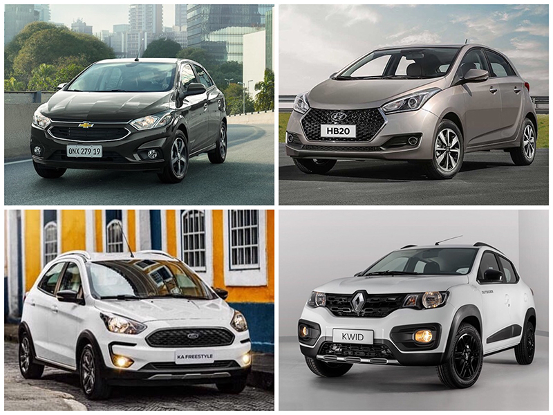 Os 50 carros mais vendidos no Brasil em maio de 2019