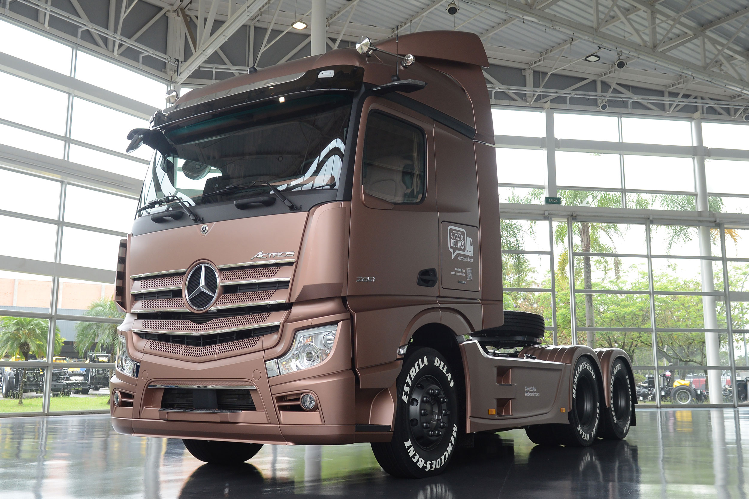 Mercedes-Benz Actros “Estrela Delas” passa a integrar o portfólio de caminhões da marca