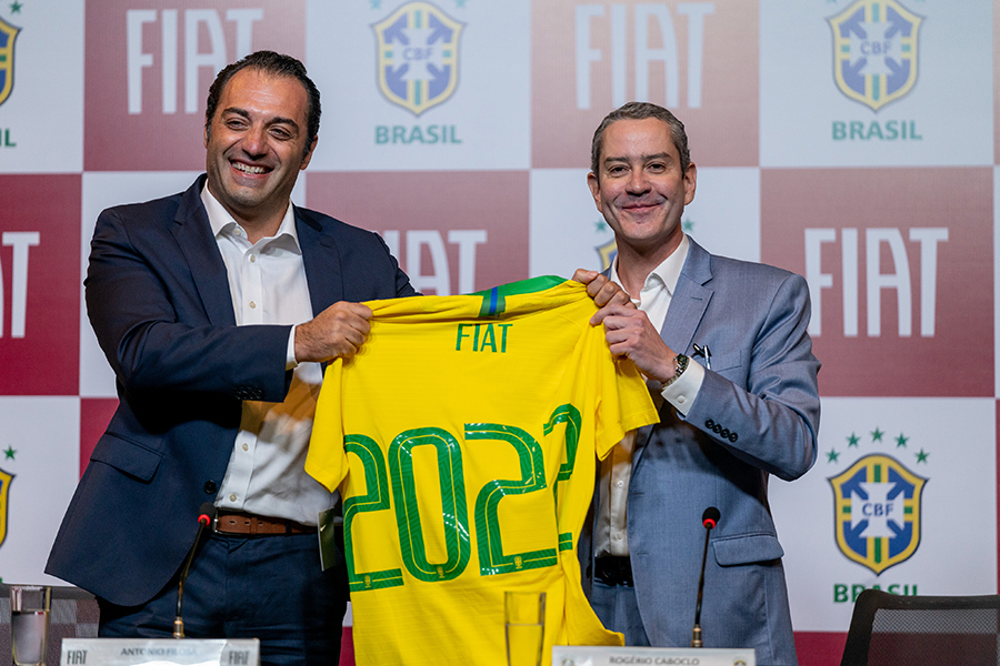 Fiat entra em campo com a camisa da Seleção Brasileira