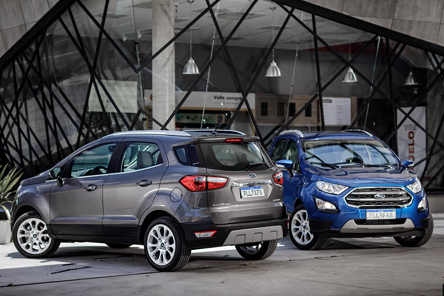 Ford lança o EcoSport Titanium sem o estepe e com pneus run flat