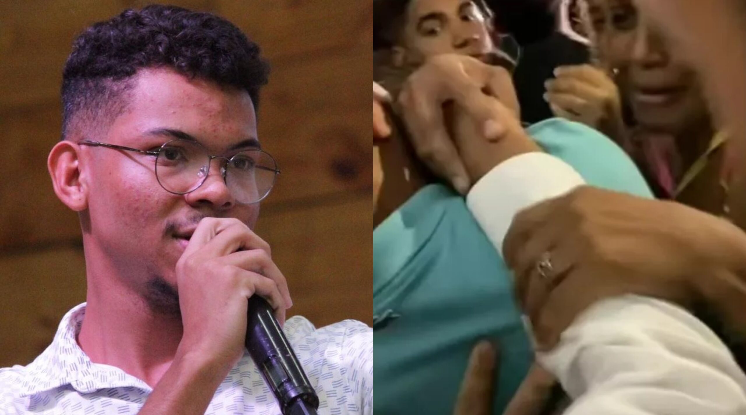 Cantor gospel Jessé Aguiar fica ferido após fãs tentarem invadir camarim; assista