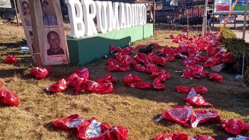 Homenagem a vítimas de barragem em Brumadinho é destruída