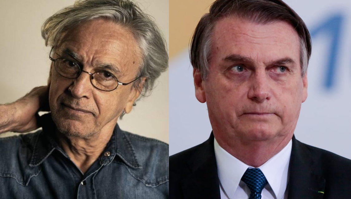 Caetano Veloso testa positivo para Covid-19 e aproveita para criticar Bolsonaro