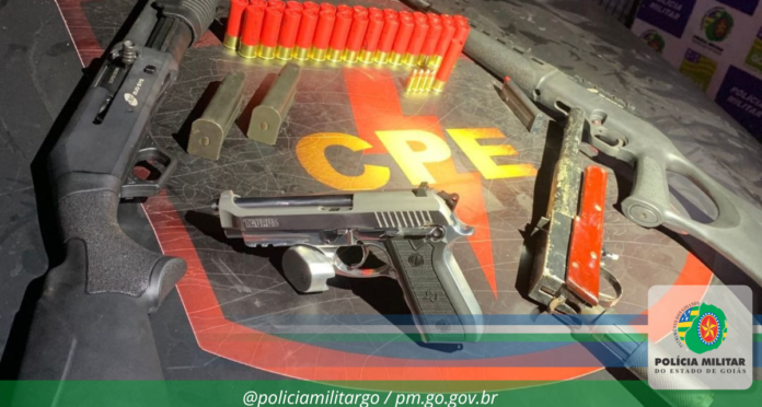 Três suspeitos de furtar armas de fogo e munições de colecionador são presos