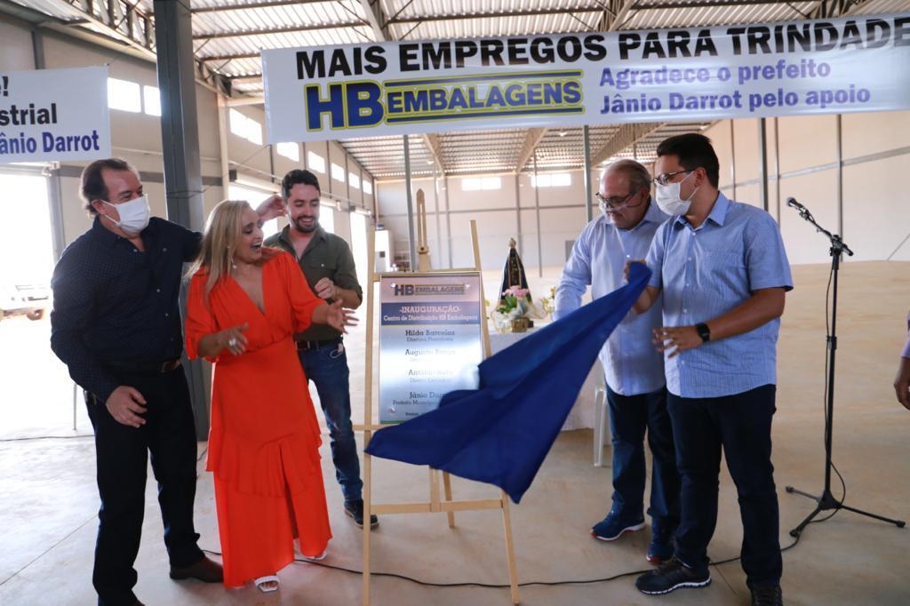 Grupo HB Embalagens inaugura Centro de Distribuição no Polo Industrial Maria Monteiro, em Trindade.