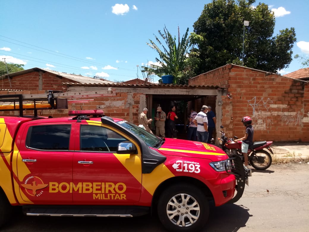 PM’s resgatam crianças após incêndio em Goiânia