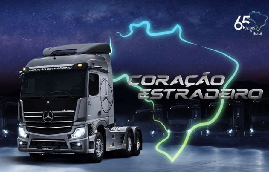 Mercedes-Benz extrapesado Actros ganha série especial Coração Estradeiro