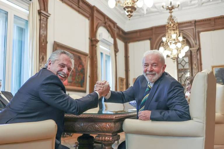 Presidente Lula e presidente da Argentina se reúnirão em São Paulo