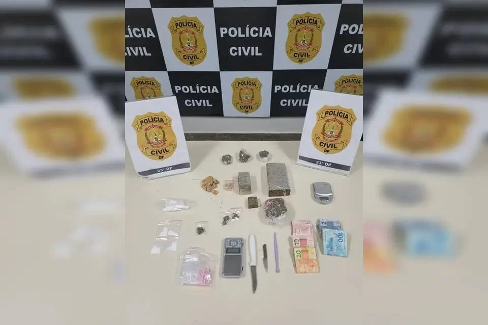 Homem é preso com diversos tipos de drogas no DF