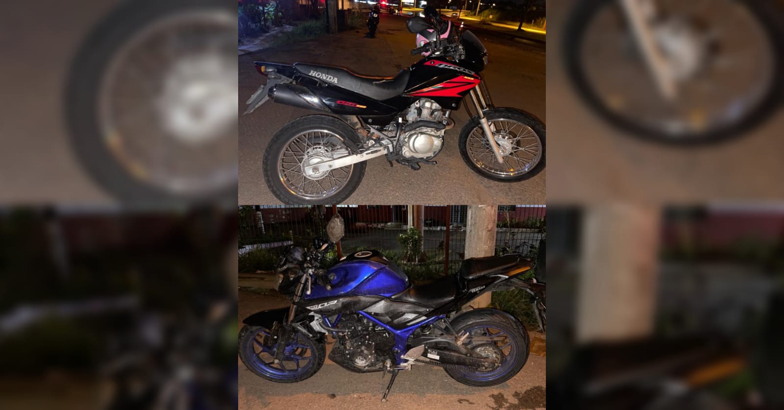 Acidentes com motocicletas deixa vítima com lesão corporal grave