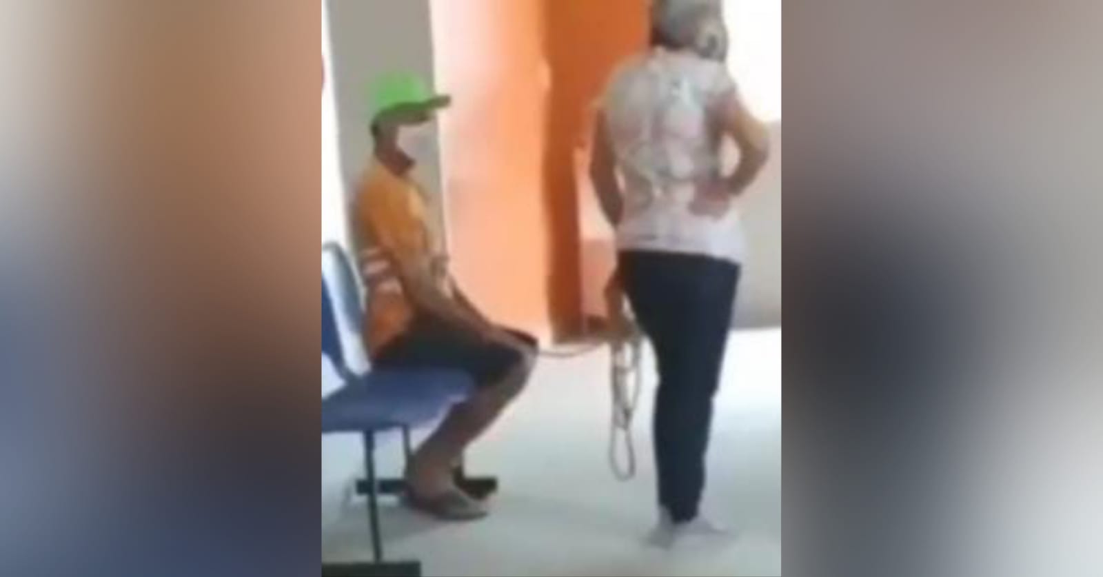 Vídeo de homem amarrado para tomar vacina viraliza nas redes sociais