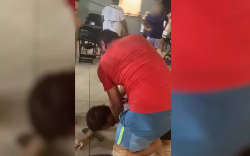 vídeo que mostra delegado de Goiatuba e agente em briga com homem em quadra de tênis é investigado