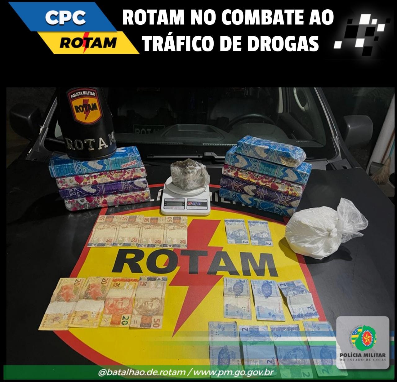 Dois homens são presos com maconha e cocaína