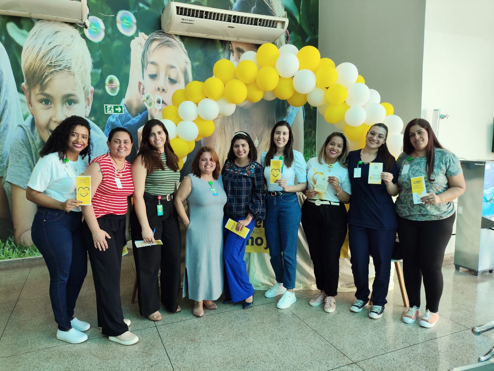 Hospital Estadual de Luziânia promove evento em homenagem ao Setembro Amarelo