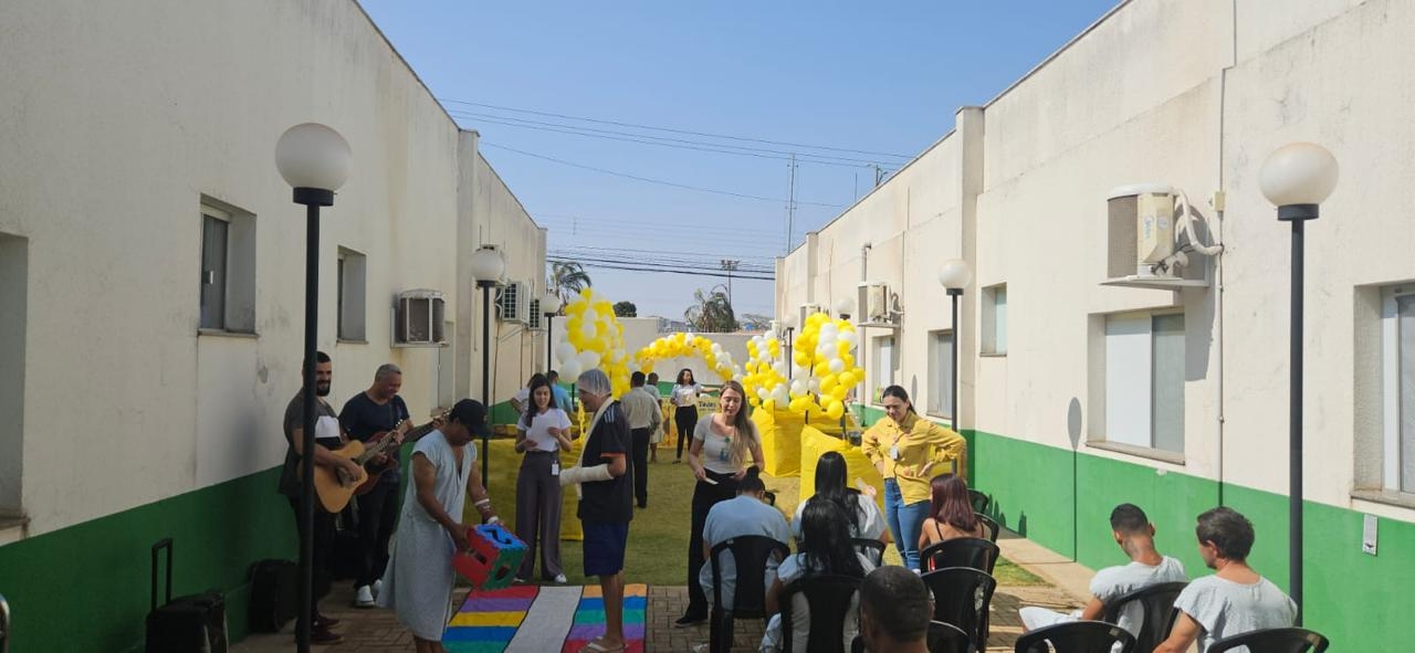 Hospital de Luziânia realiza  ação sobre saúde mental com gincana para pacientes