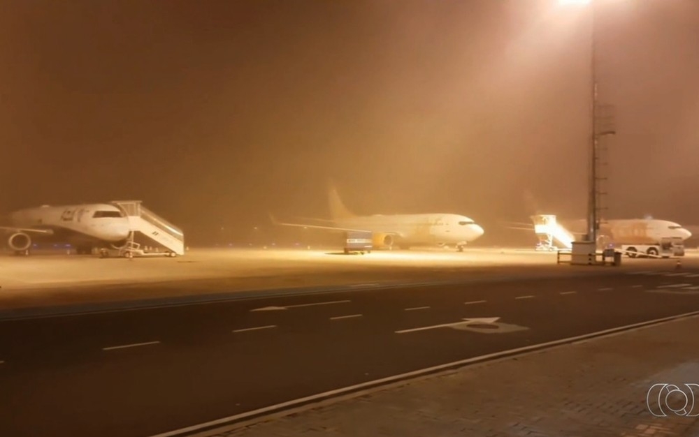 Aeroporto de Goiânia fica fechado devido a mau tempo