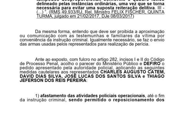 Justiça determina que 4 policiais militares suspeitos de homicídio e fraude sejam afastados