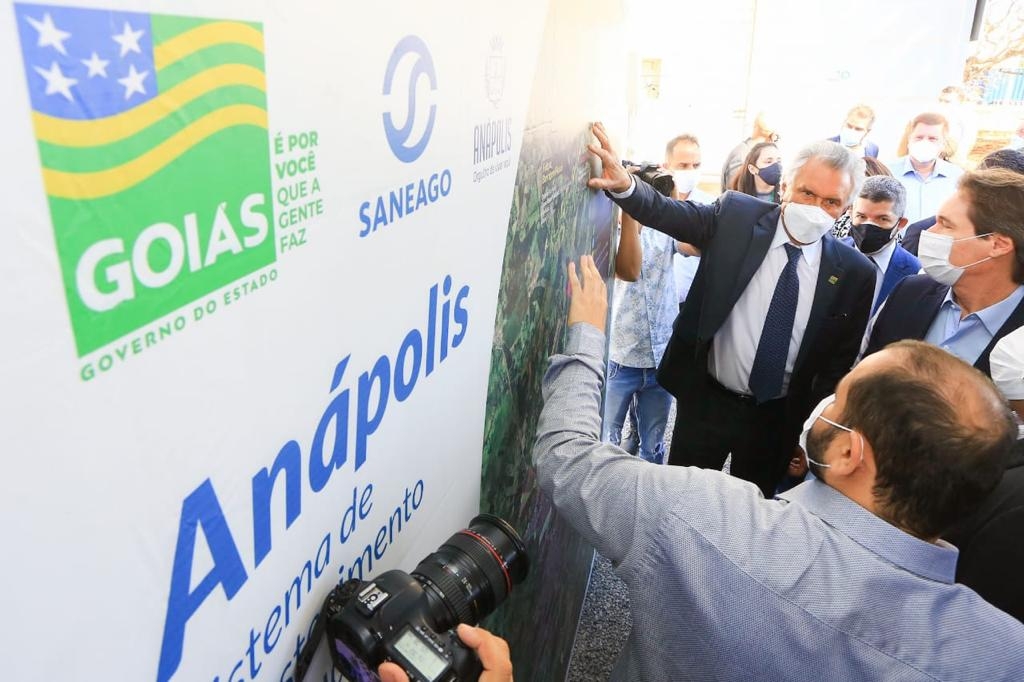 Anápolis: Caiado inaugura Estação de Tratamento e estruturas operacionais da Saneago, com investimento de R$ 14,2 milhões