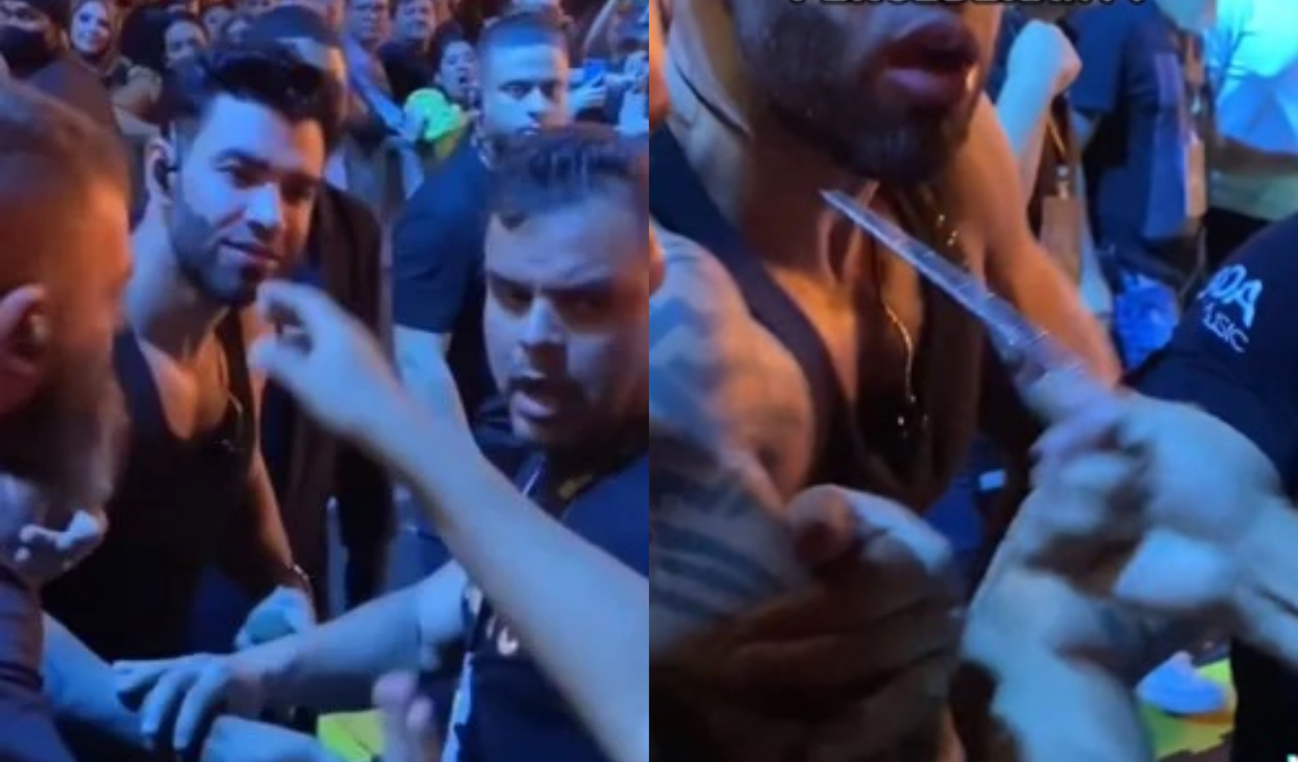 Gusttavo Lima tem colar roubado por fã durante show; assista