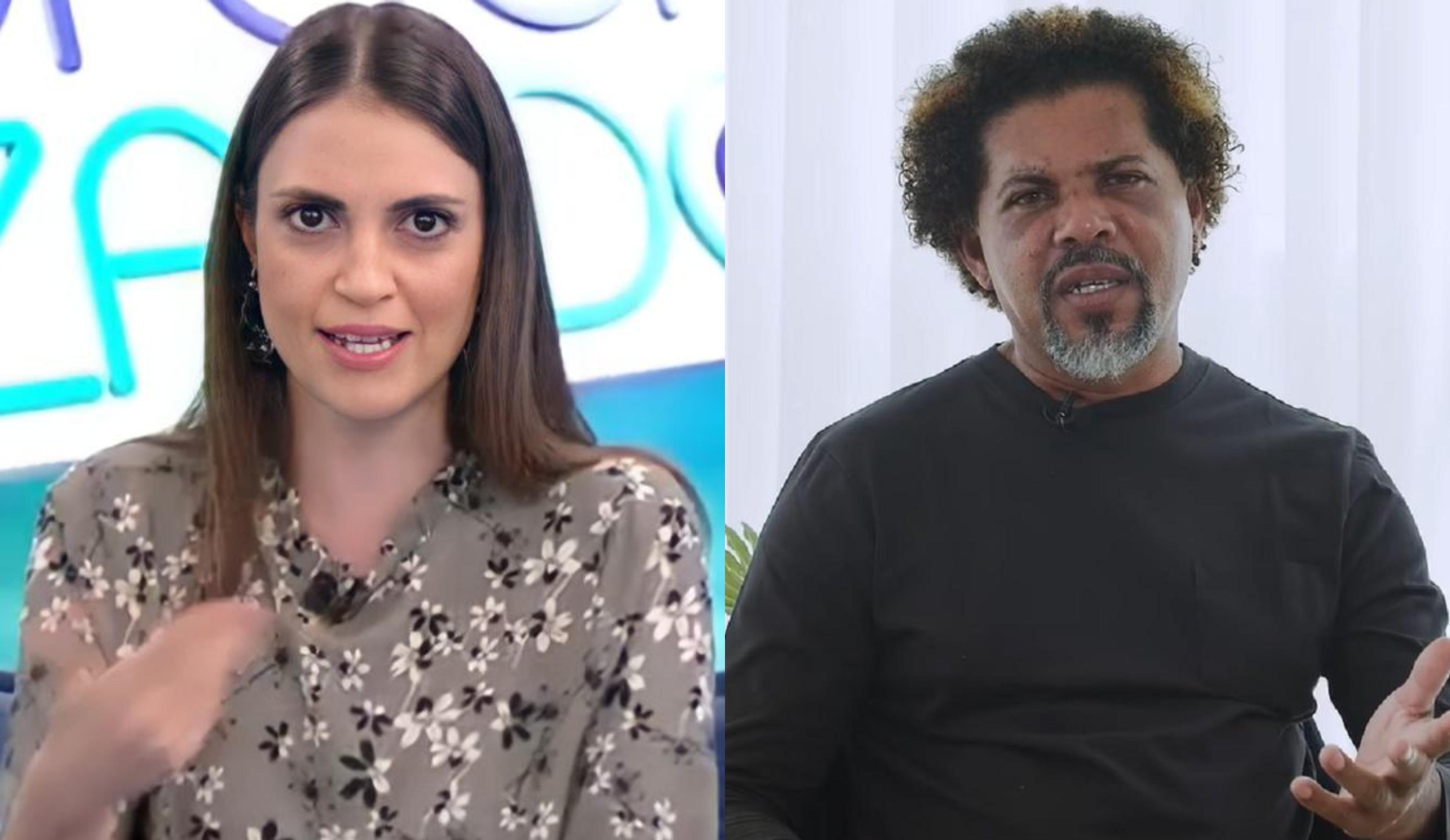 No SBT, Chris Flores se revolta ao vivo com fama de mendigo Givaldo: “Virou o grande galã”