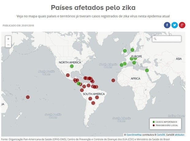 Propagação do vírus zika pode gerar 4 milhões de casos, diz OMS