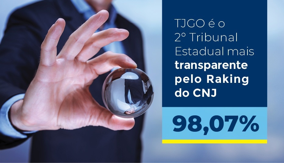 TJGO conquista o segundo lugar entre tribunais estaduais no Ranking de Transparência do CNJ